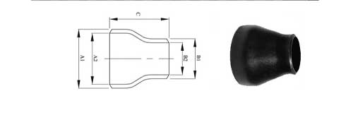 A234 WPB Pipe Reducer Fittings Dimensions A234 WPB Pipe Reducer Fittings Dimensions